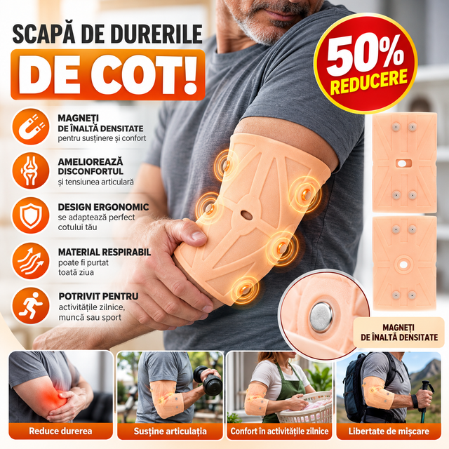 Orteză Magnetică- Suport  Cotieră< 1+1 GRATIS
