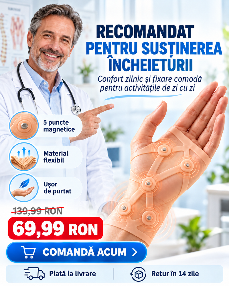 Orteză Magnetică pentru Încheietură – Susținere și Tratament Zilnic