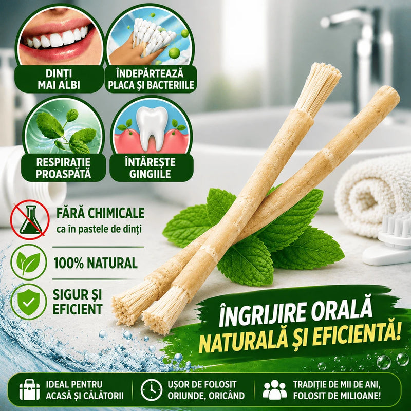 Set 5 Periuțe Naturale Miswak